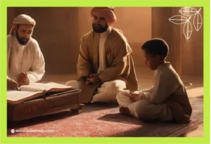 حلقة تحفيظ القرآن للأطفال في المسجد